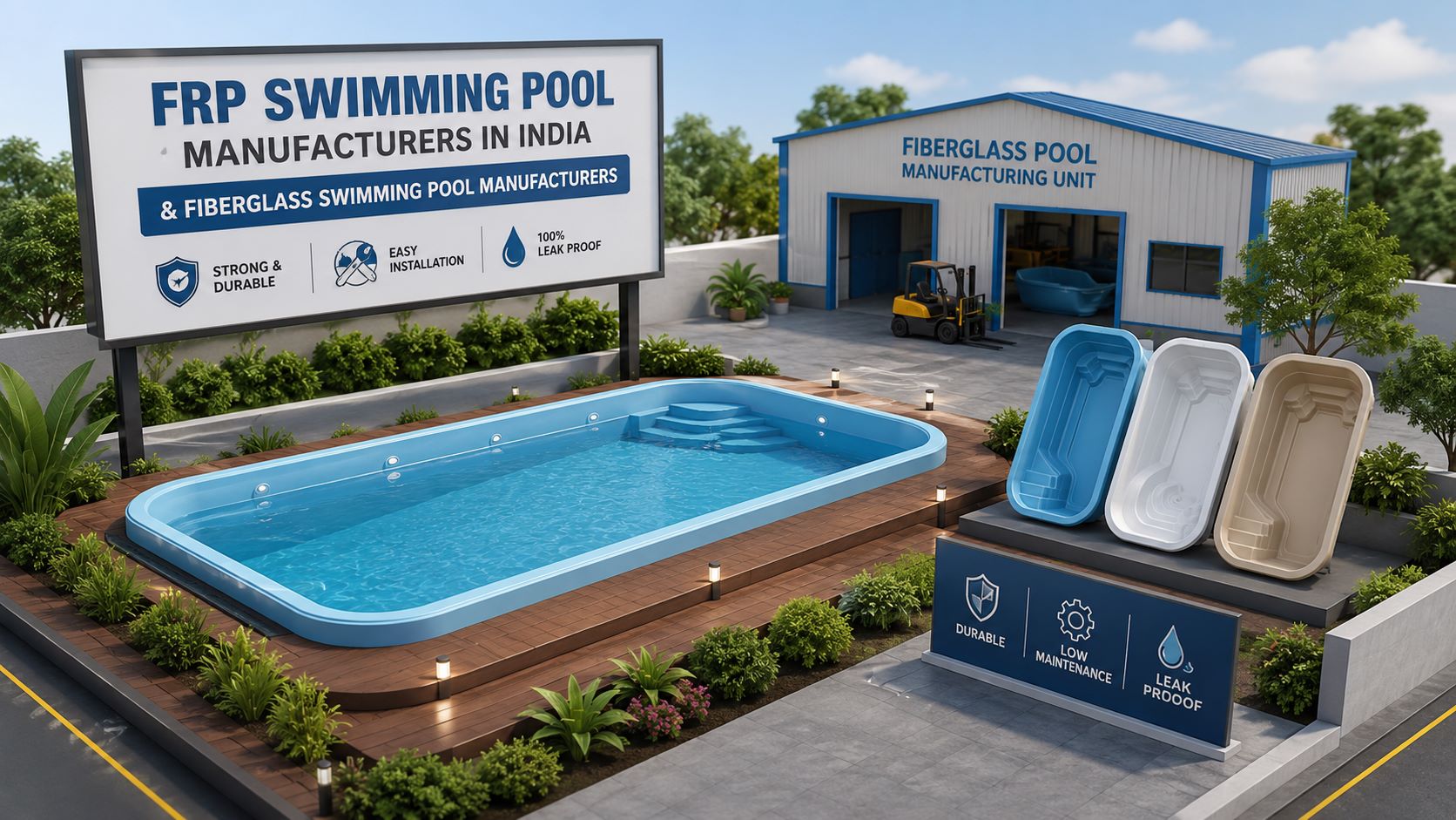 FRP Swimming Pool Manufacturers in India and Fiberglass Swimming Pool Manufacturers: A Complete Buyer’s Guide